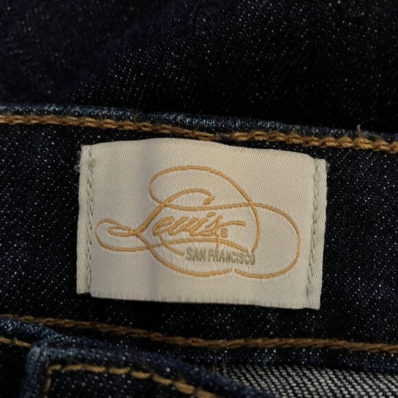 Vintage Levi's San Francisco Womens Capris Jeans 12 Mid Rise Dark Wash Denim Y2K - Picture 4 of 5